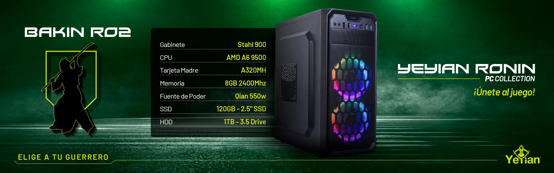 Yeyian Gaming PC Tanto 44F0B-4701U