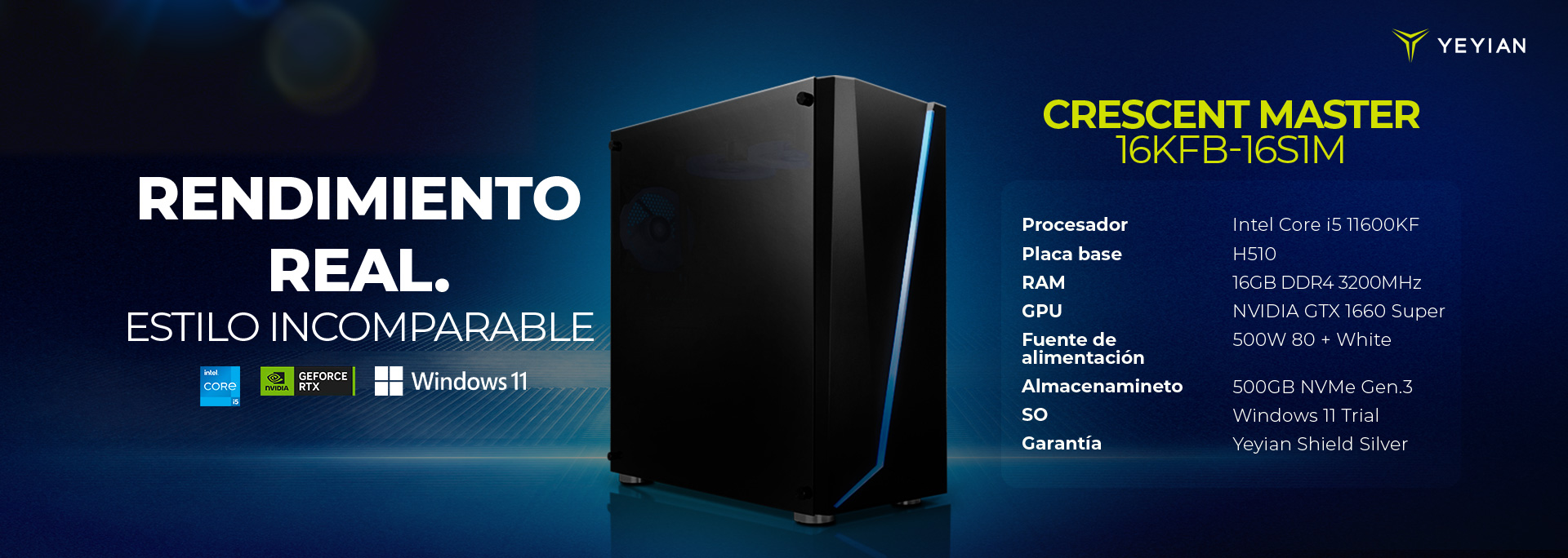 Yeyian Gaming PC Tanto 44F0B-4701U