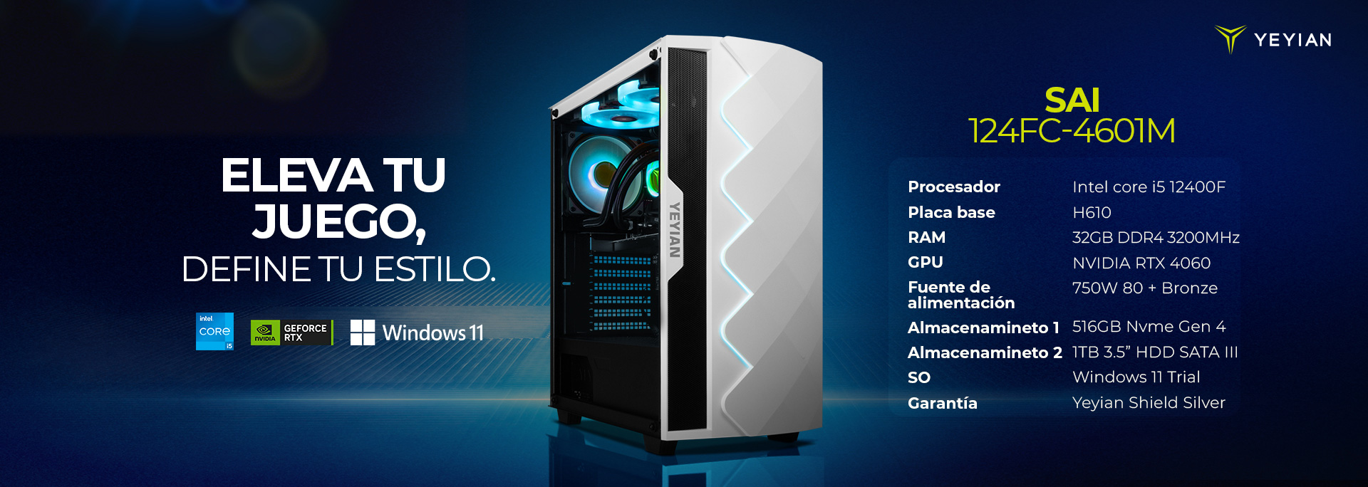 Yeyian Gaming PC YPI-PM49KFC-4901M