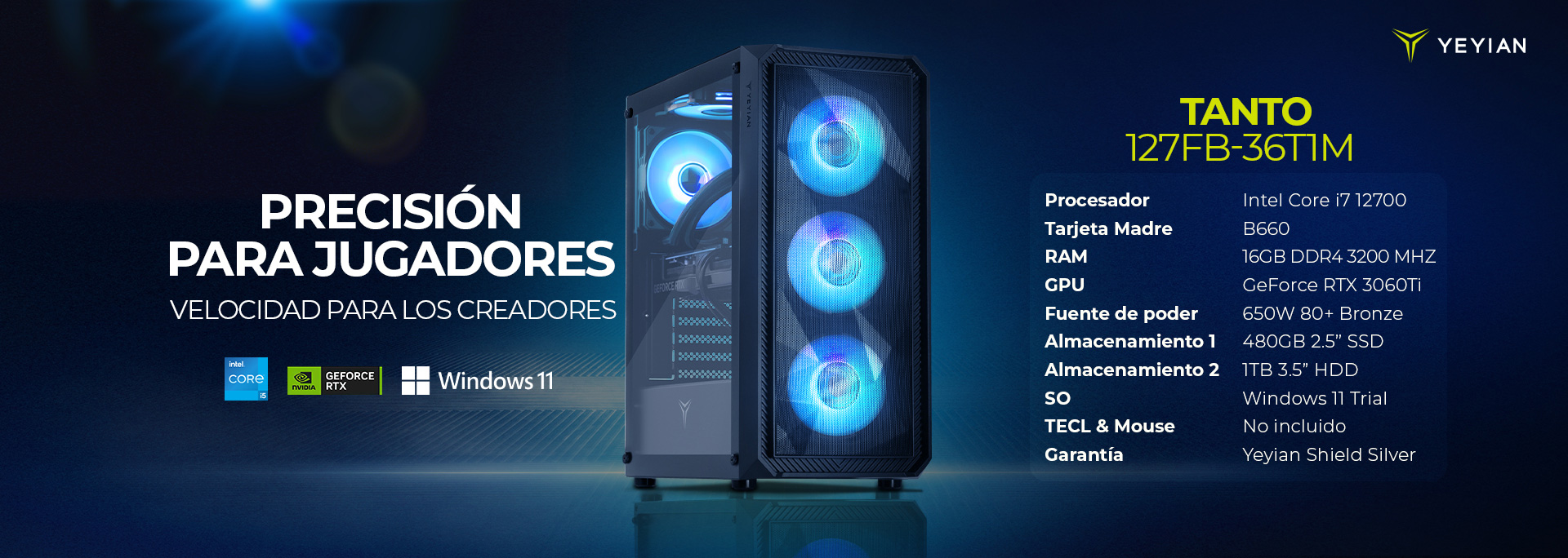 Yeyian Gaming PC YPI-PM49KFC-4901M