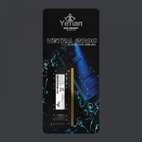Yeyian Memoria RAM Vetra Serie 2000 8GB SODIMM DDR4 2666MHZ - Modelo: YCM-8SD-01