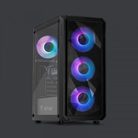 Yeyian Gaming PC Tanto 24F0B-4601M - Core i5 12400F - RTX 4060 - 16GB DDR4 - SKU: YPI-TA24F0B-4601M