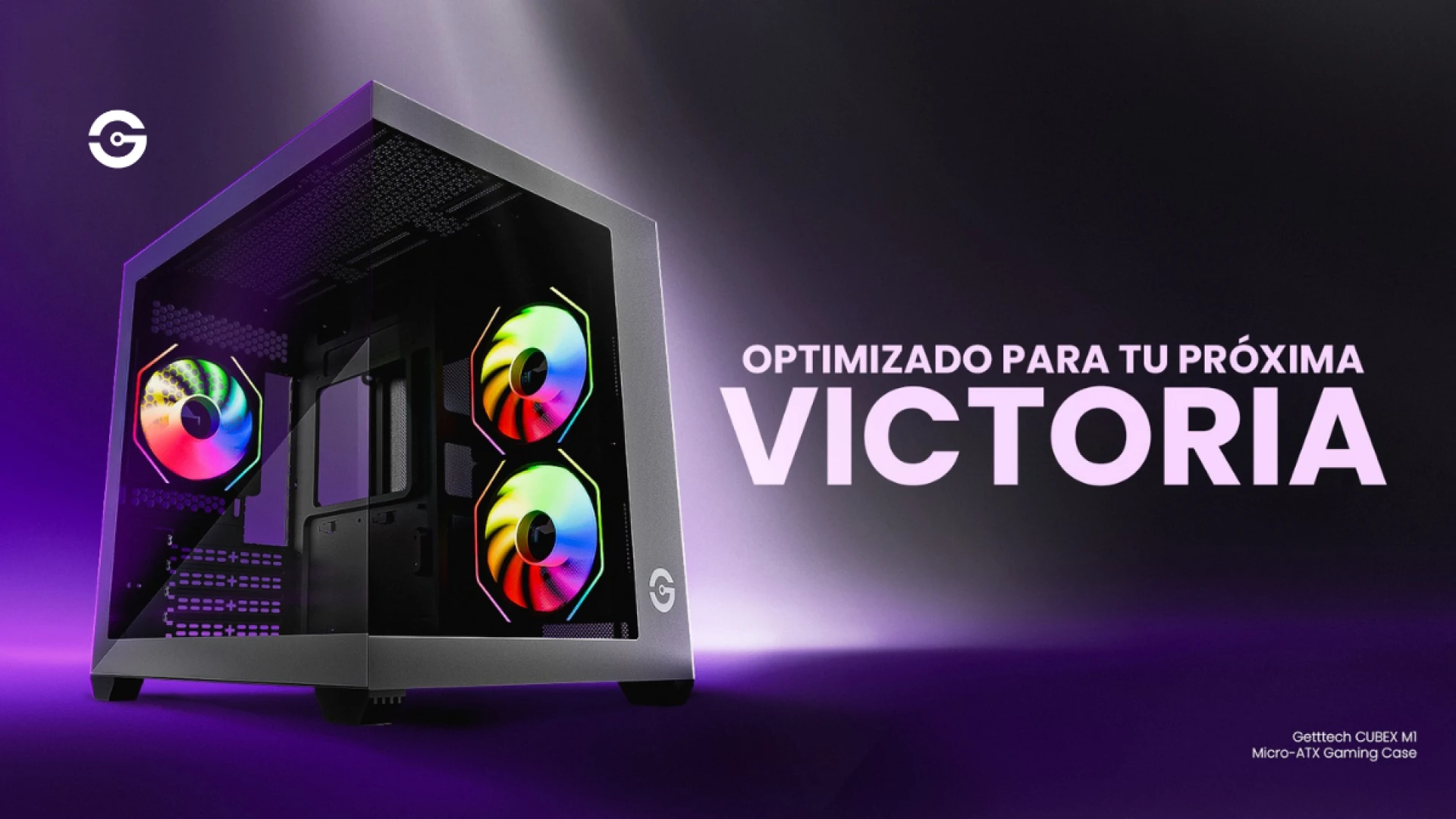 Gabinete Getttech CUBEX M1: El equilibrio perfecto entre estilo panorámico y alto rendimiento