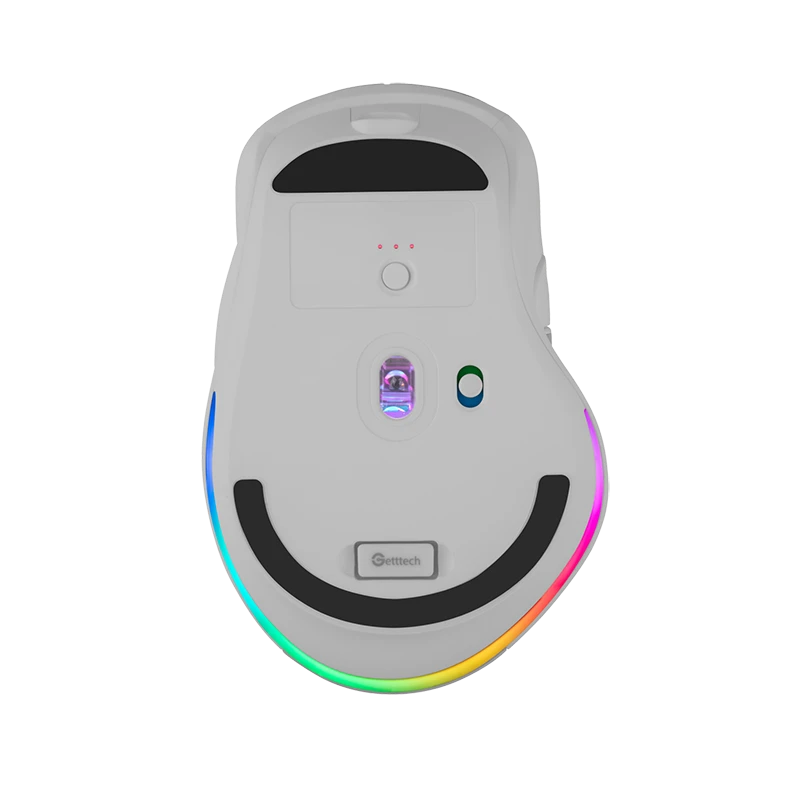Mouse Inalámbrico Ergonómico Ajustable | 6,400 DPI - USB C - Blanco