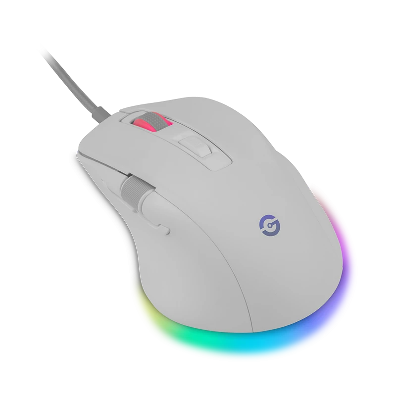 Mouse Inalámbrico Ergonómico Ajustable | 6,400 DPI - USB C - Blanco