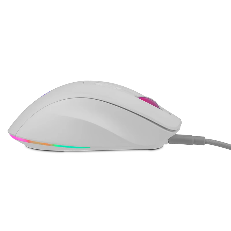 Mouse Inalámbrico Ergonómico Ajustable | 6,400 DPI - USB C - Blanco